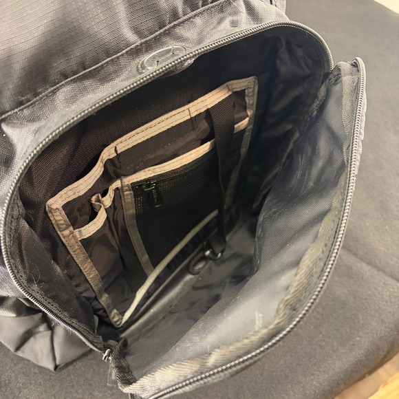 EUC LL Bean Super Deluxe XL Backpack Book Pack Bookbag 41L Black 290888 - Picture 8 of 14